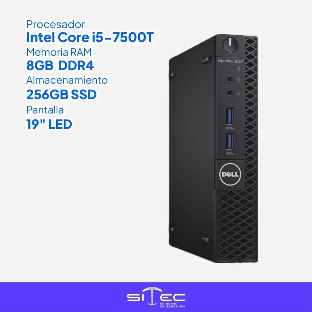 Dell OptiPlex 3050 Tiny Core i5-7th | Computador Corporativo - Imagen 2