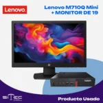 Lenovo M710Q Mini + MONITOR DE 19 | Computador Corporativo