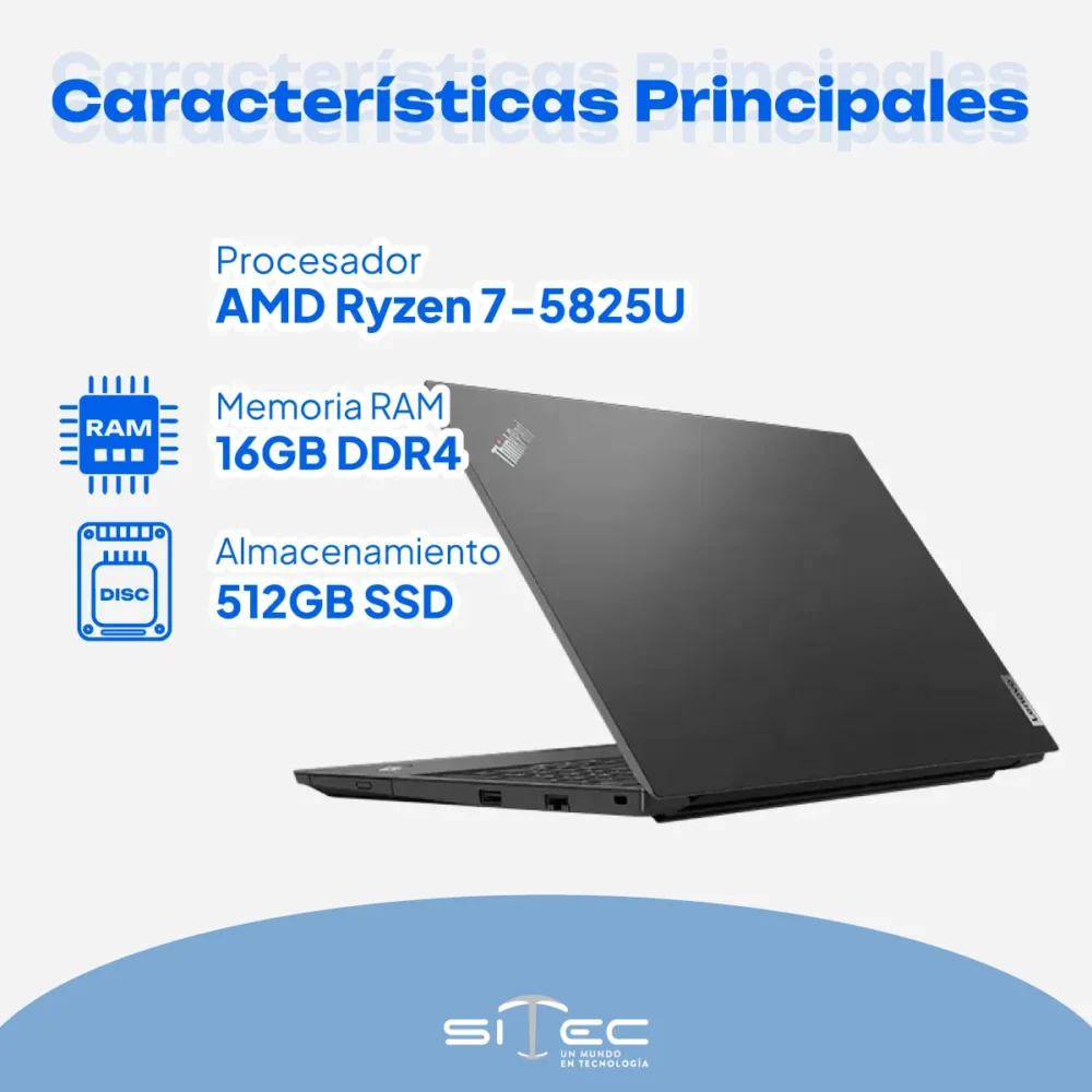 Lenovo ThinkPad E15 Gen 4 | Portátil Corporativo - Imagen 2