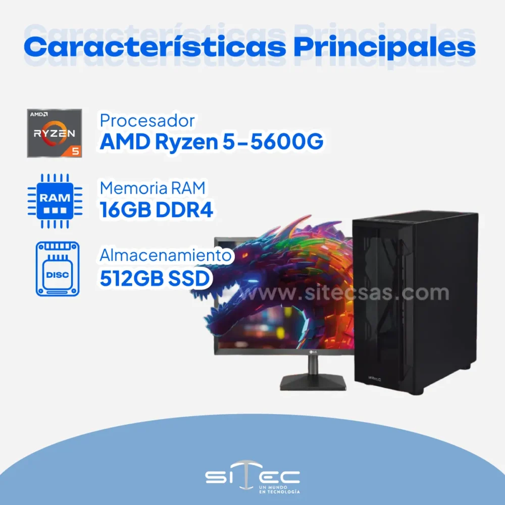 Sitec Performance Gamer Lobus | Computador Gamer - Imagen 2