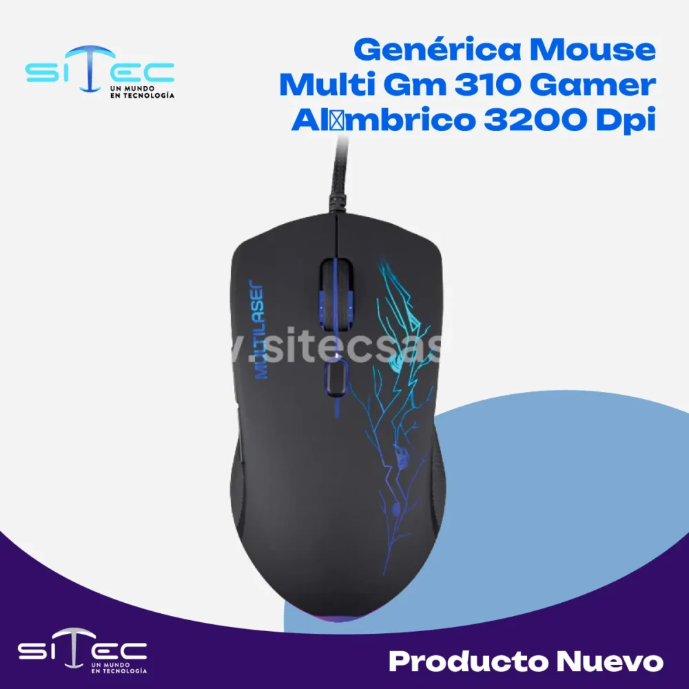 Genérica Mouse Multi Gm 310 Gamer Alámbrico 3200 Dpi | Accesorio - Imagen 1