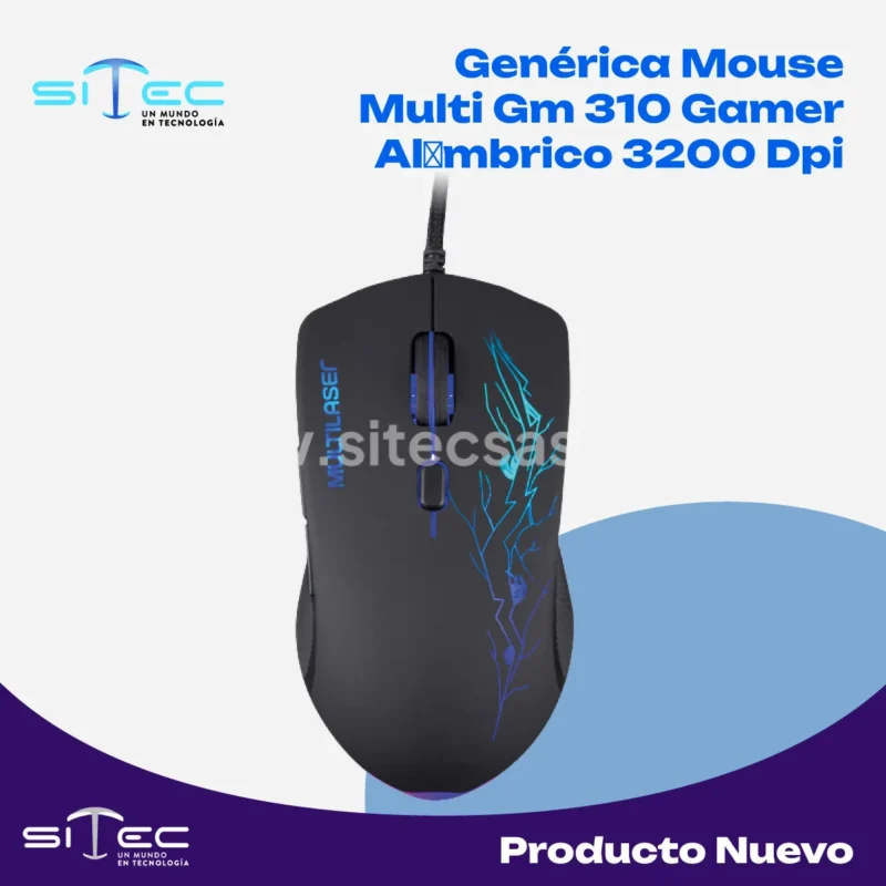 Genérica Mouse Multi Gm 310 Gamer Alámbrico 3200 Dpi | Accesorio