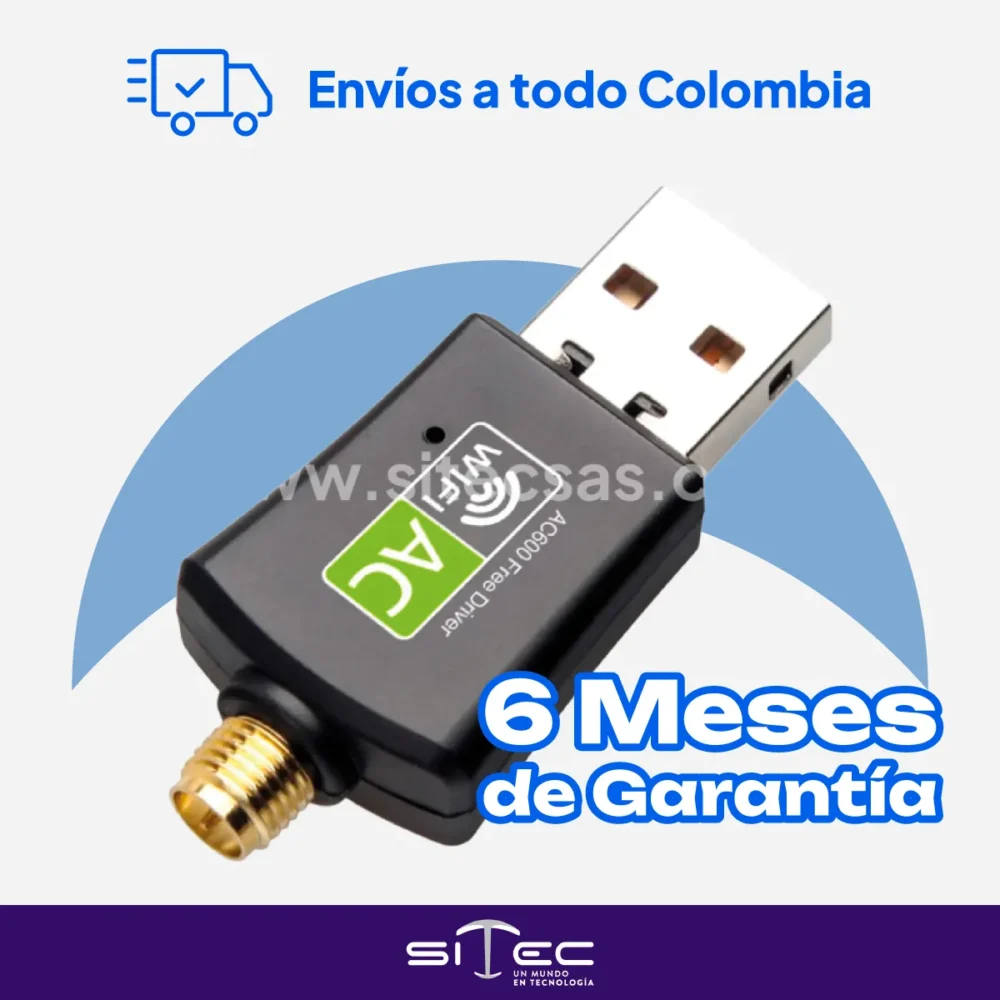 Genérica Receptor Wifi 300mbs Doble Banda Tarjeta Usb Dual | Accesorio - Imagen 3