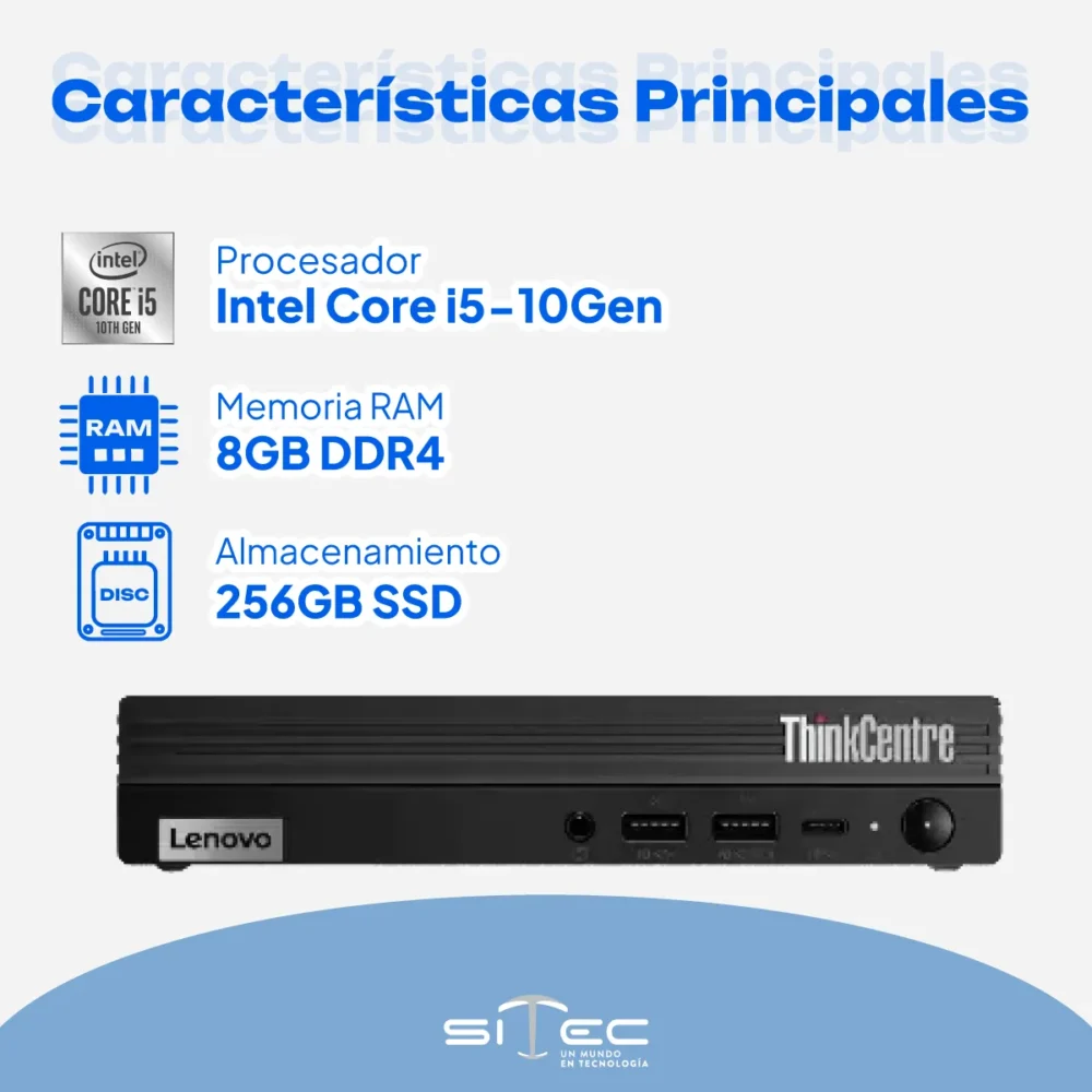 Lenovo ThinkCentre M70q Gen 2 Tiny | Computador Corporativo - Imagen 2
