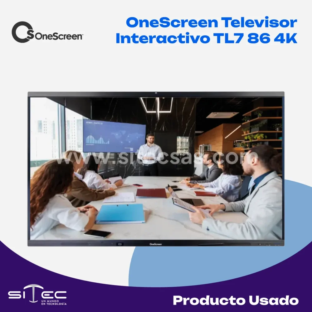 onescreen-televisor-interactivo-tl7-86-4k-accesorio-vista-frontal OneScreen Televisor Interactivo TL7 86 4K | Accesorio - Imagen 1