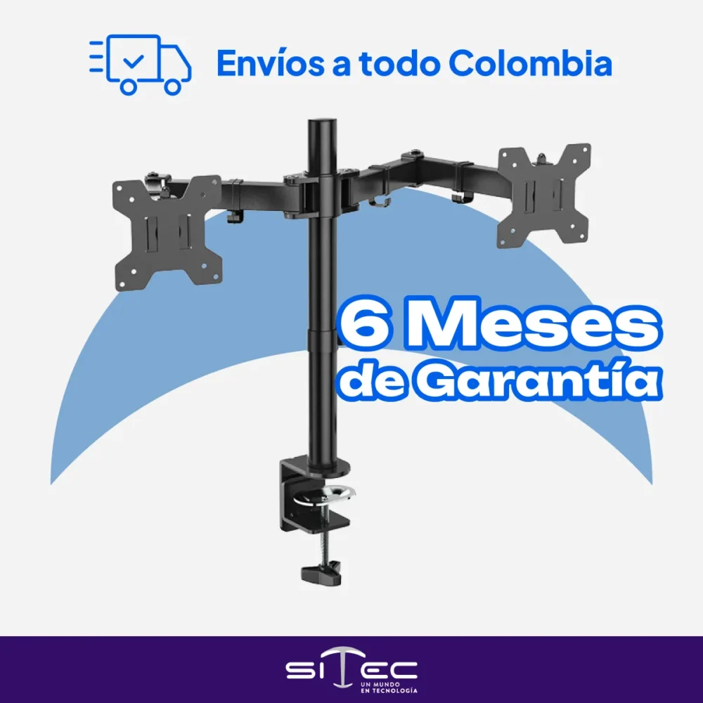 Vesa Brazo doble Soporte para 2 Monitores | Accesorio - Imagen 3